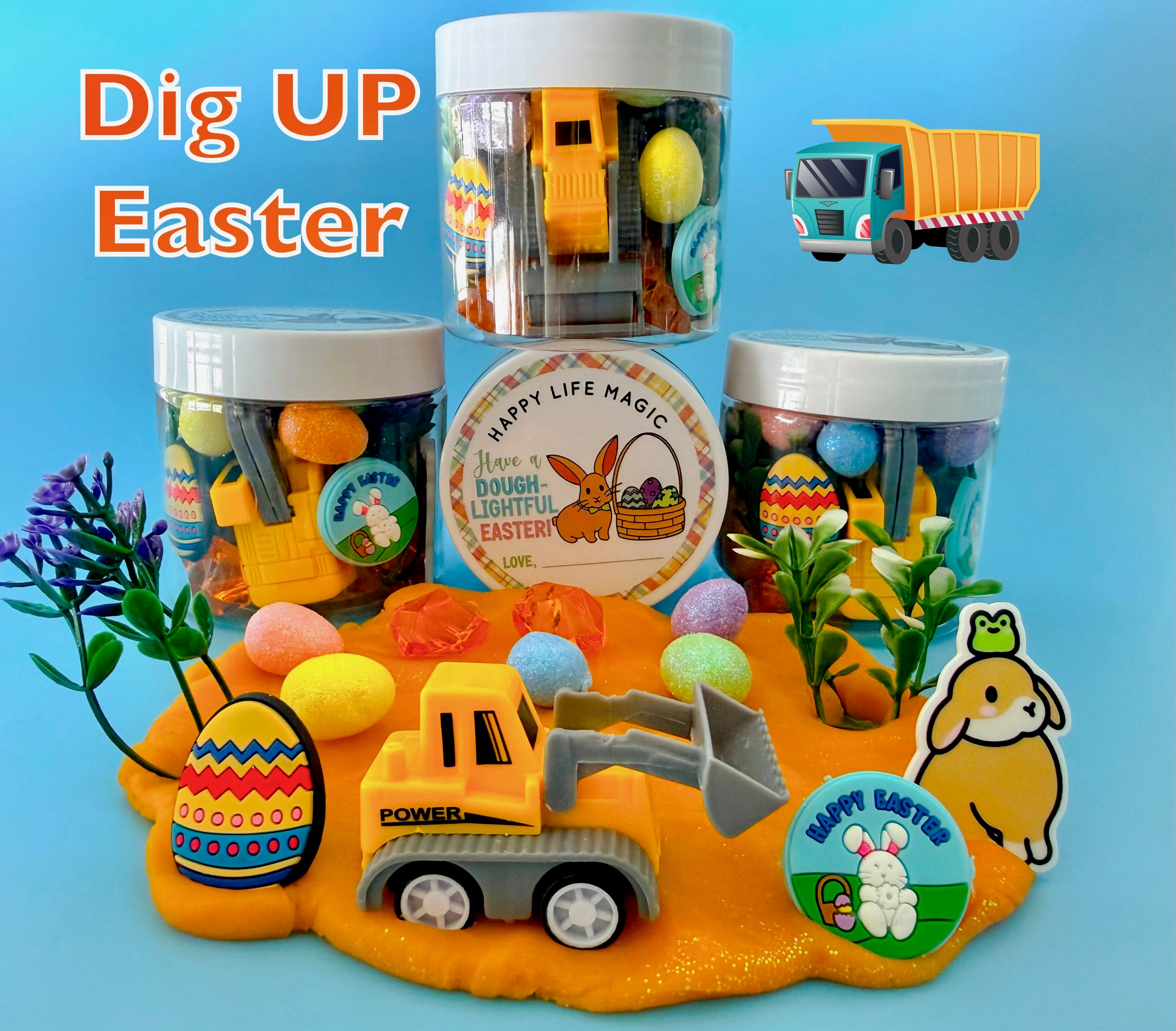 Easter Play Dough Jars