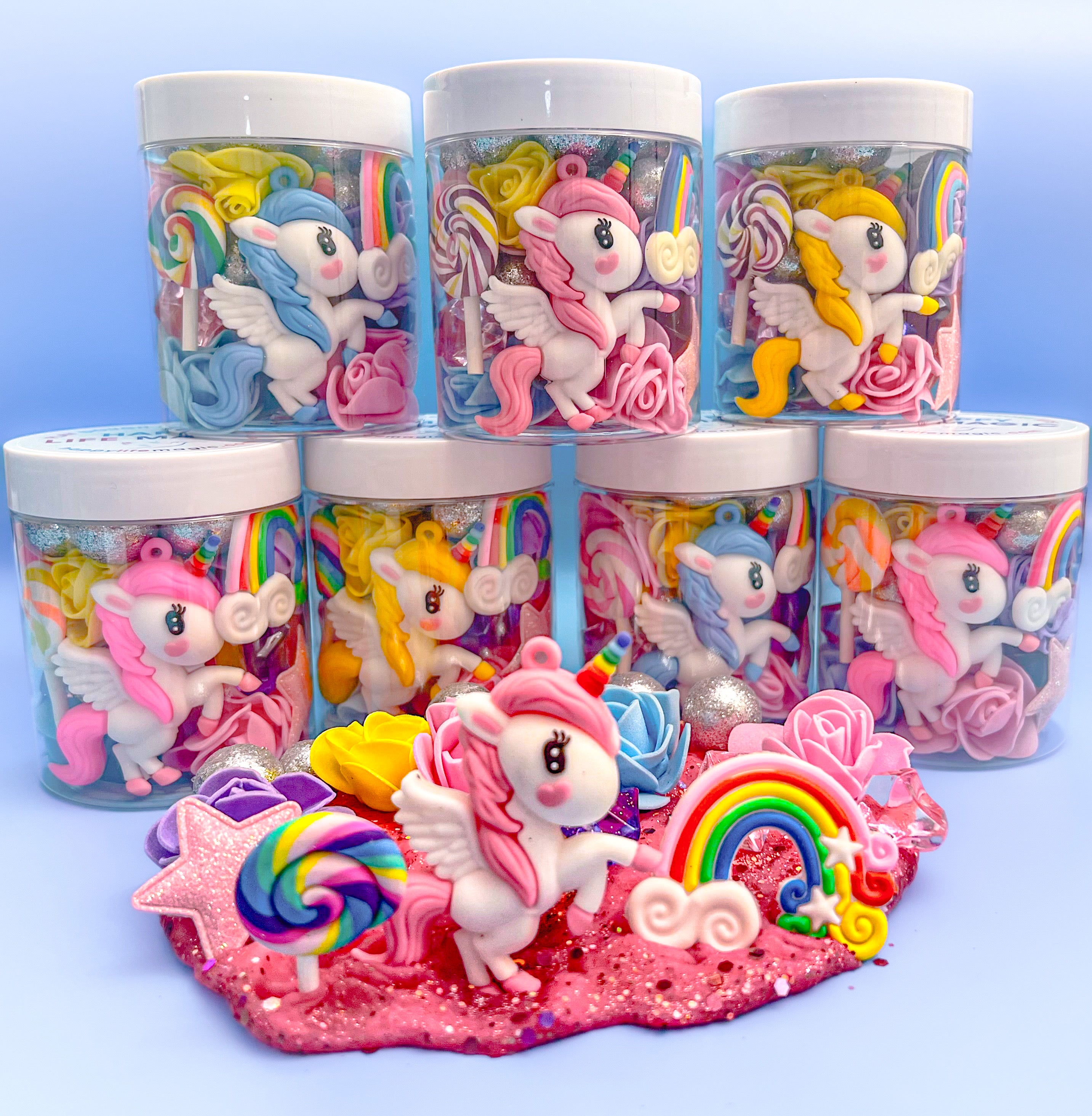 Unicorn Dreams Play Dough Jar