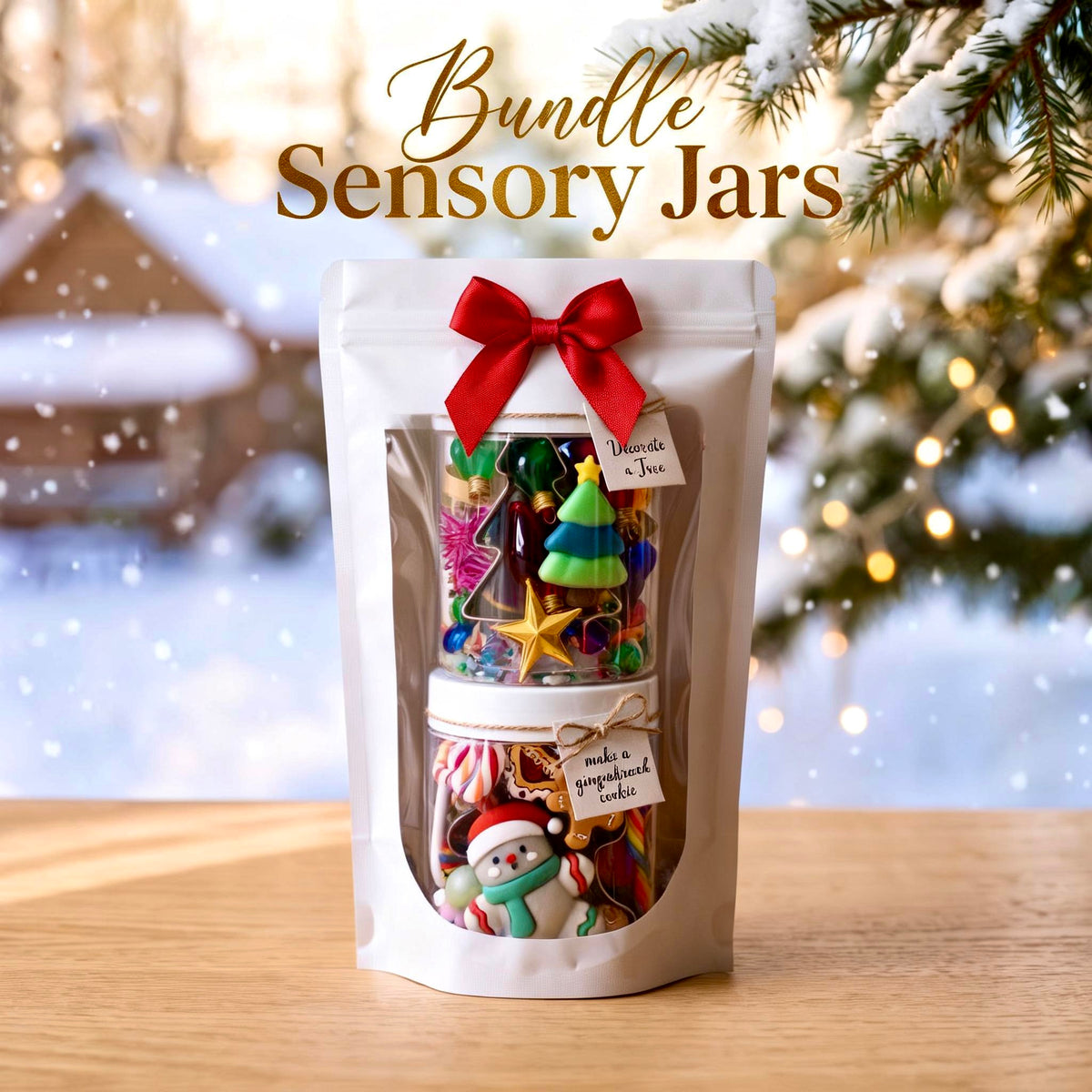 "Christmas Sensory Jars Bundle" Play Pouch