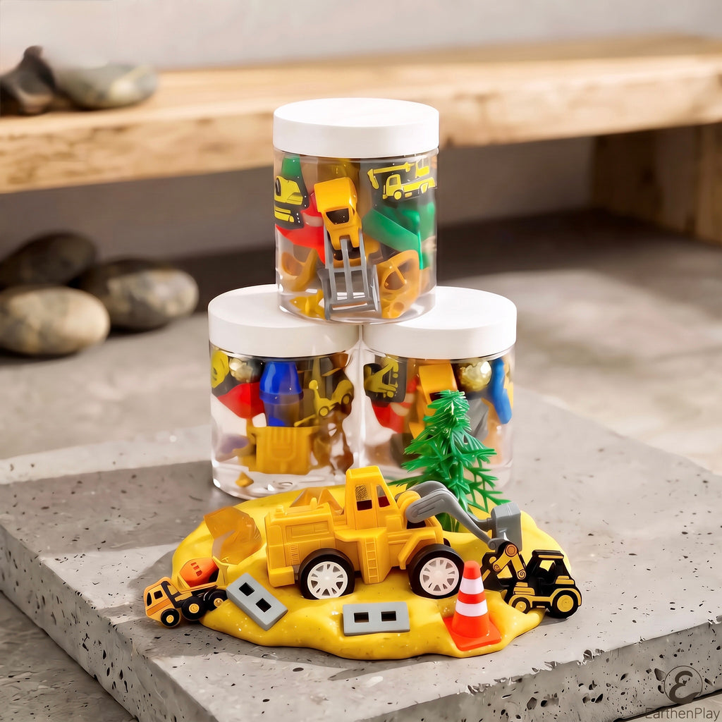 "Construction" 8 oz. Dough Jar