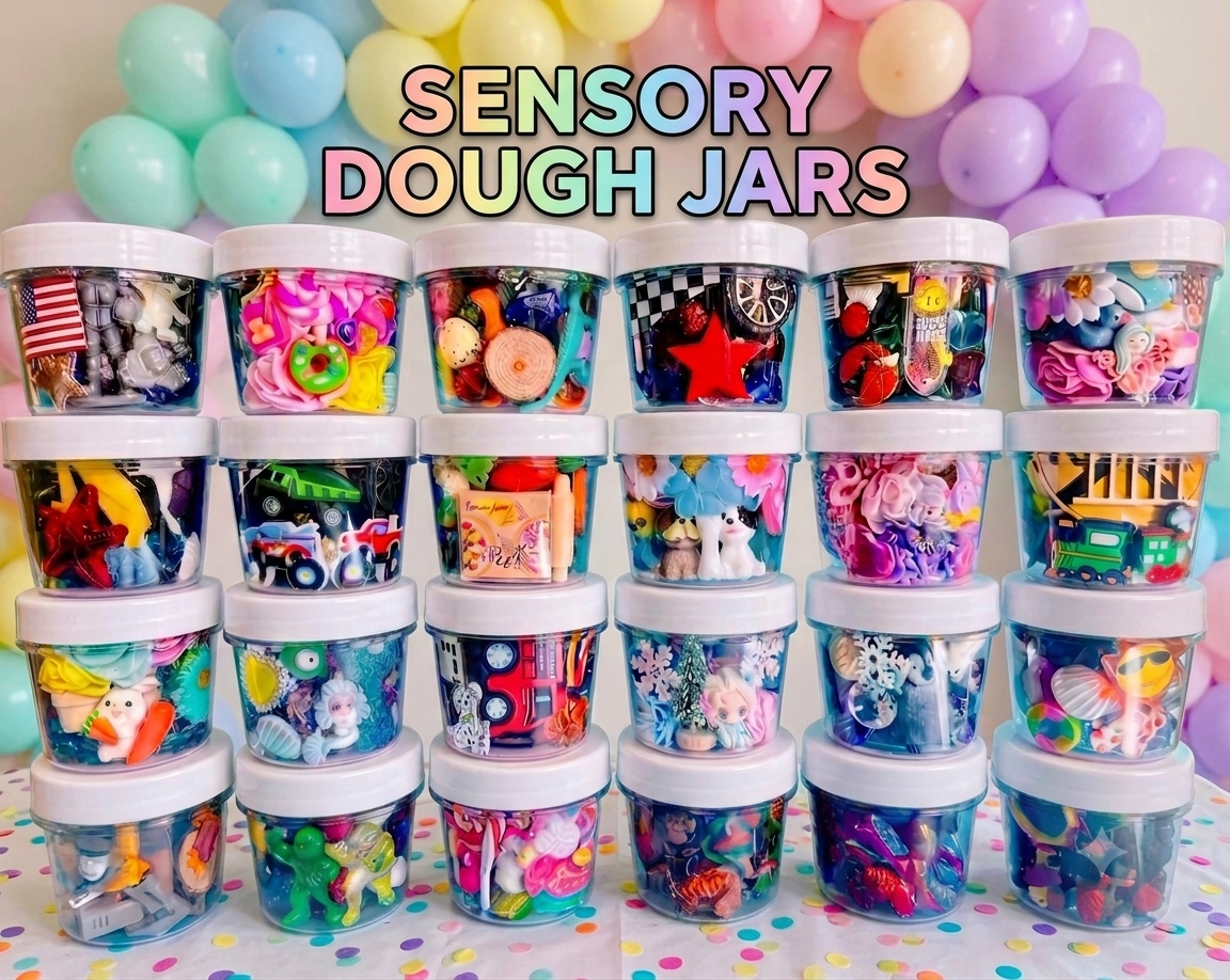 4 oz. Magic Play Dough Jar - OVER 40 THEMES!