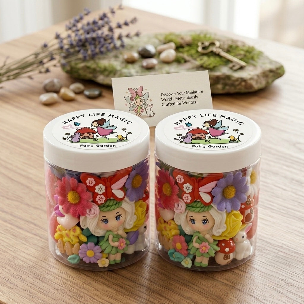 "Fairy Garden" 8 oz. Dough Jar