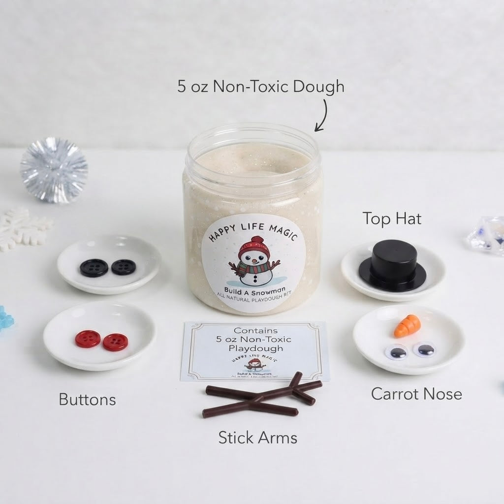Build a Snowman Dough Jar