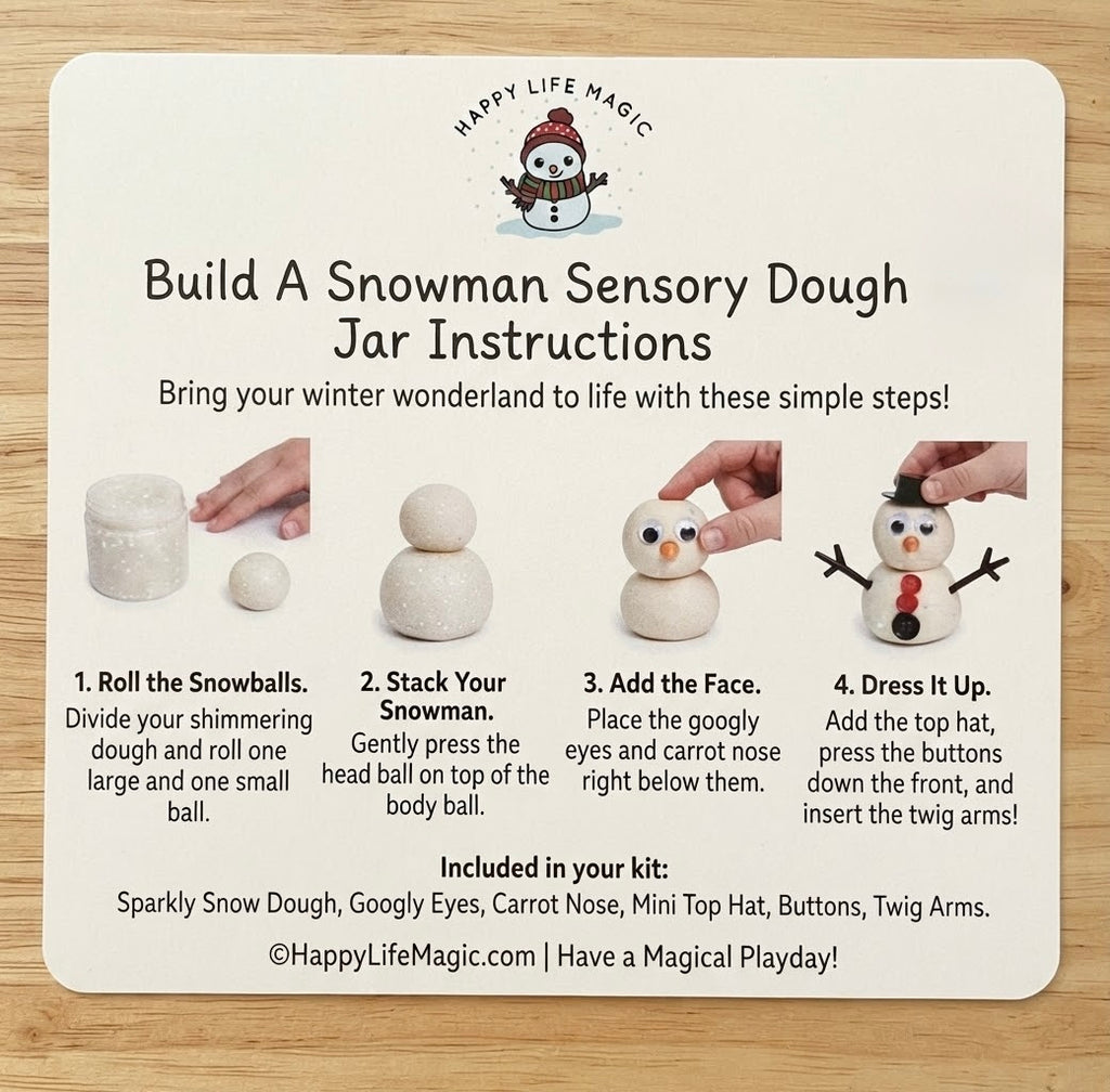 Build a Snowman Dough Jar