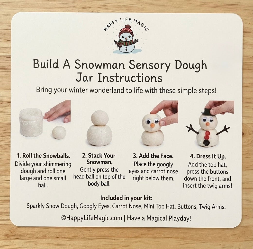 Build a Snowman Dough Jar