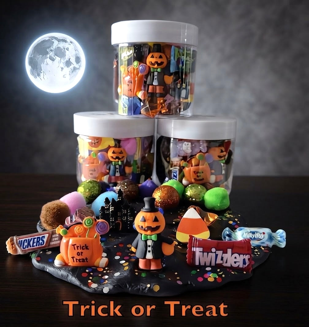 6 oz. Trick or Treat Jars