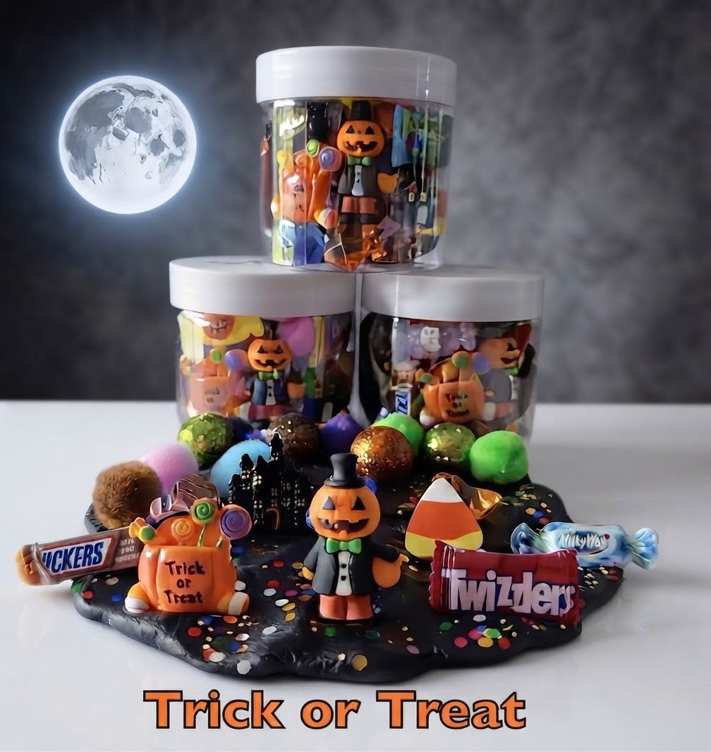 6 oz. Trick or Treat Jars