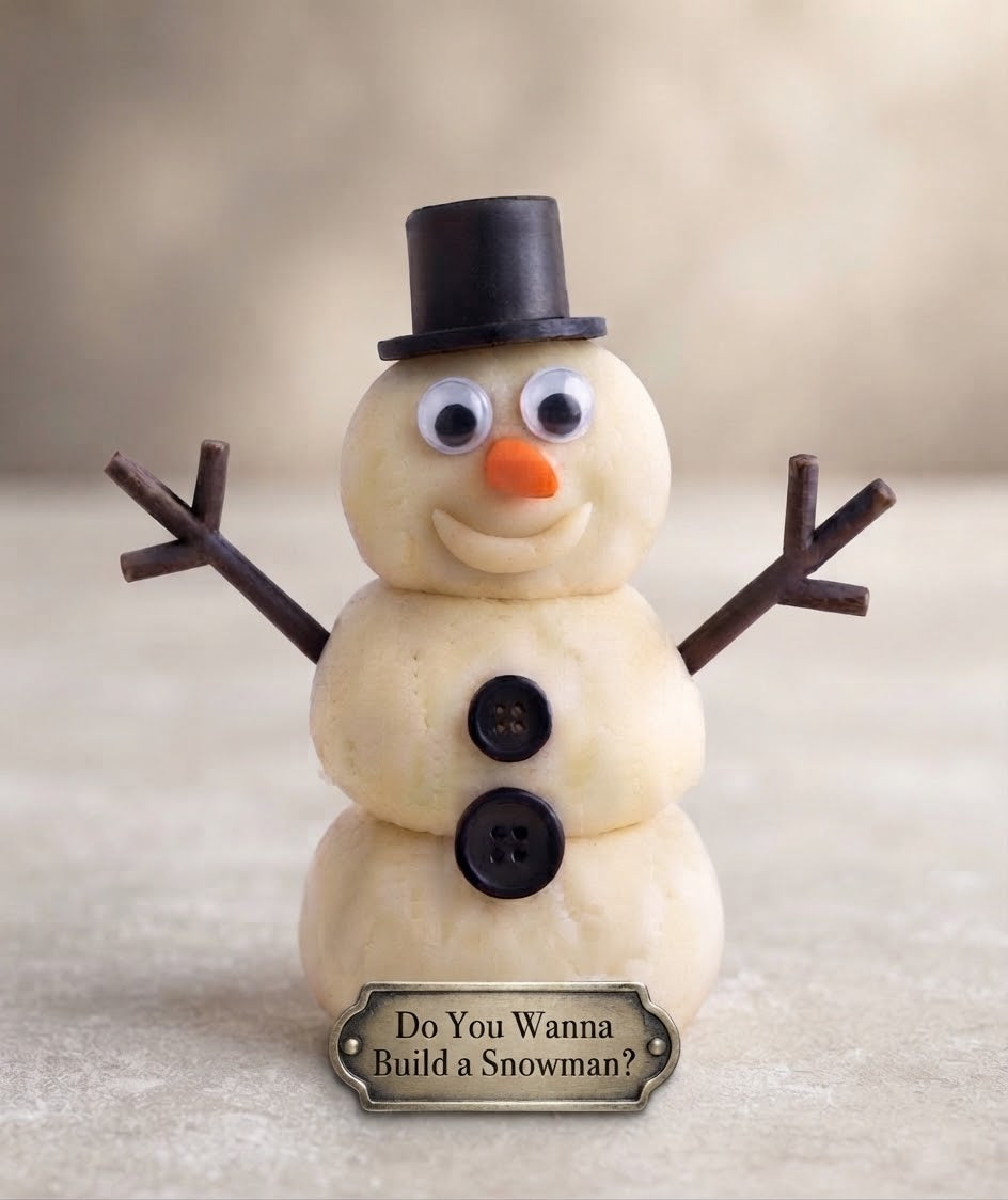 "Build a Snowman" Dough Jar