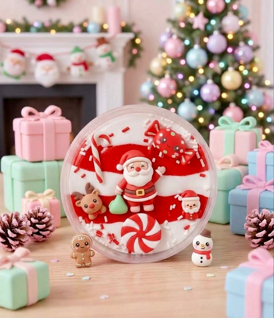 "Santa Slushie Shoppe" Cloud Slime (8 oz Jar)