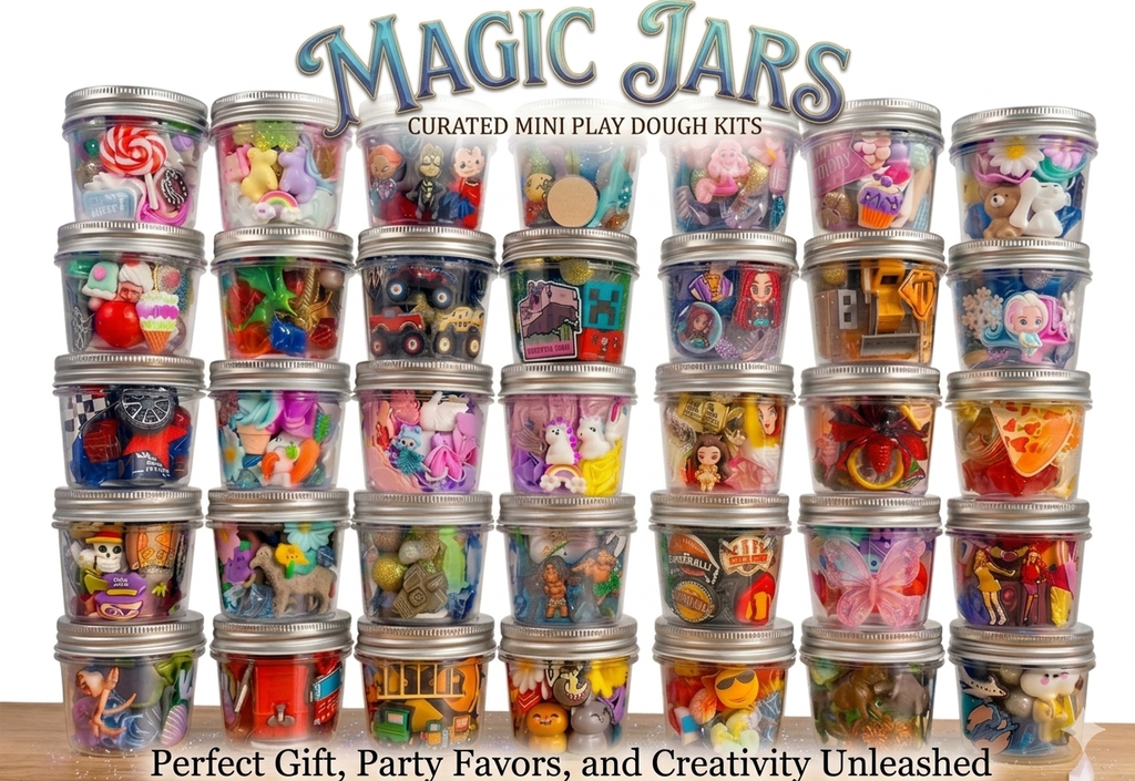 Magic Play Dough Jar - OVER 40 THEMES!