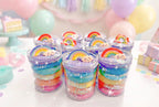"Sparkly Rainbow"  Dough Jar