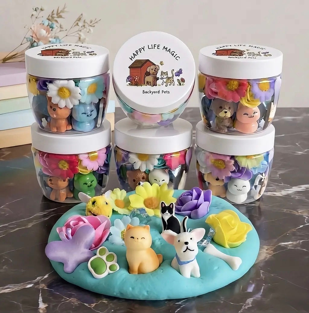 4 oz. Magic Play Dough Jar - OVER 40 THEMES!