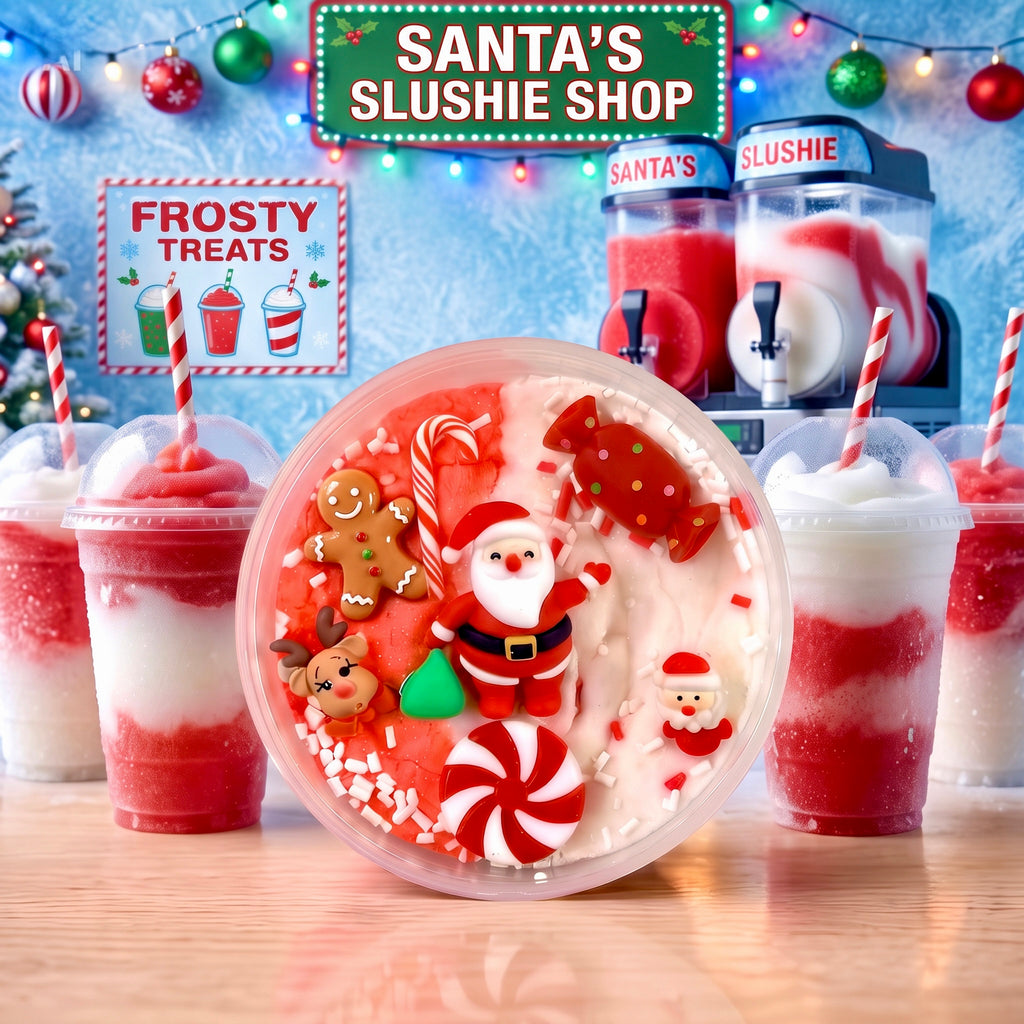 "Santa Slushie Shoppe" Cloud Slime (8 oz Jar)