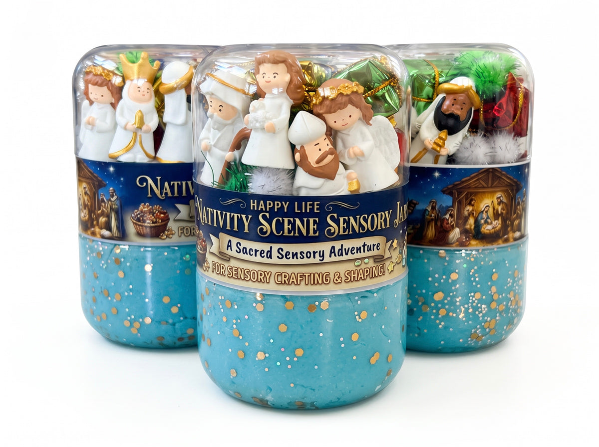 "Nativity Scene" DOUBLE Jar