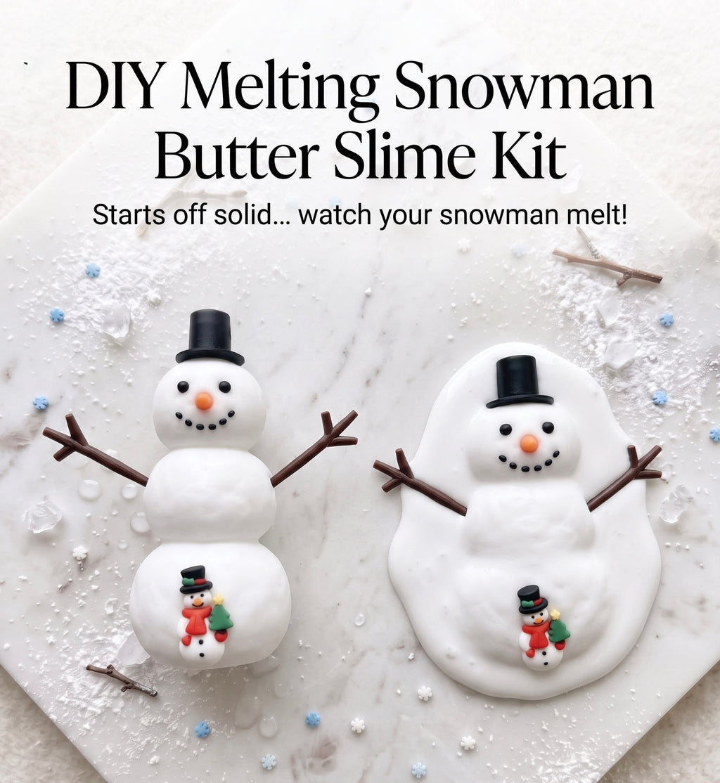 "Melting Snowman" Butter Slime DIY Winter Slime Kit