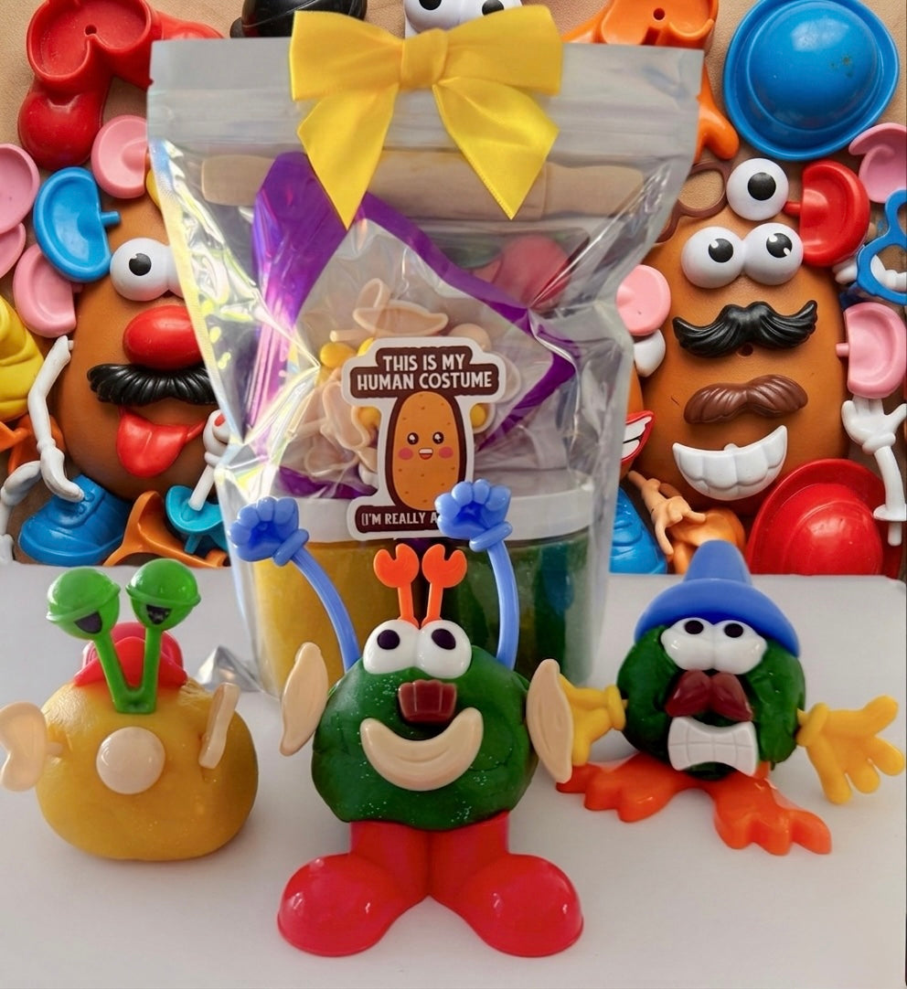 "Mr. Dough-tato" Play Pouch: Silly Face Sensory Dough Kit