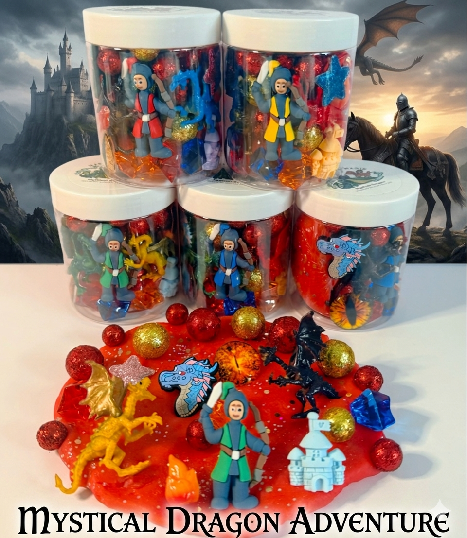 8 oz. Sensory Dough Jars - OVER 20 THEMES!