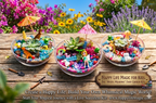 Build your own Magic Garden -Real Succulent Mini Terrarium Garden Kit