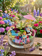 Build your own Magic Garden -Real Succulent Mini Terrarium Garden Kit