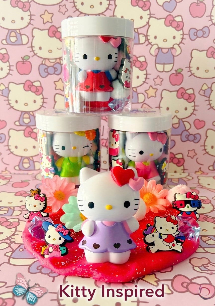 "Hello Kitty" Inspired 8 oz. Dough Jar