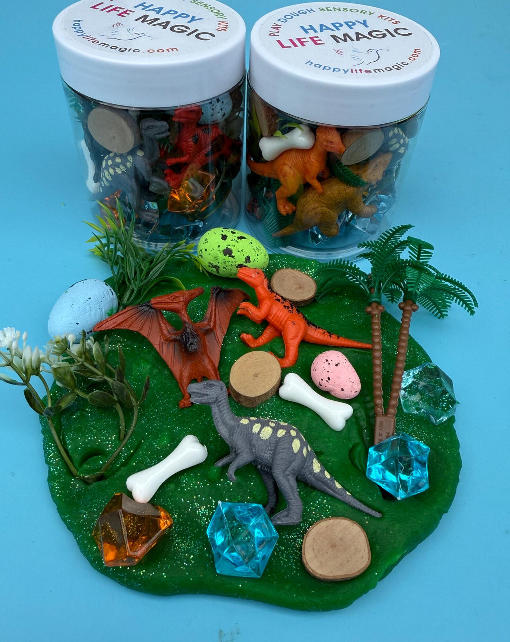 Dinosaur 8 oz. Play Dough Jar