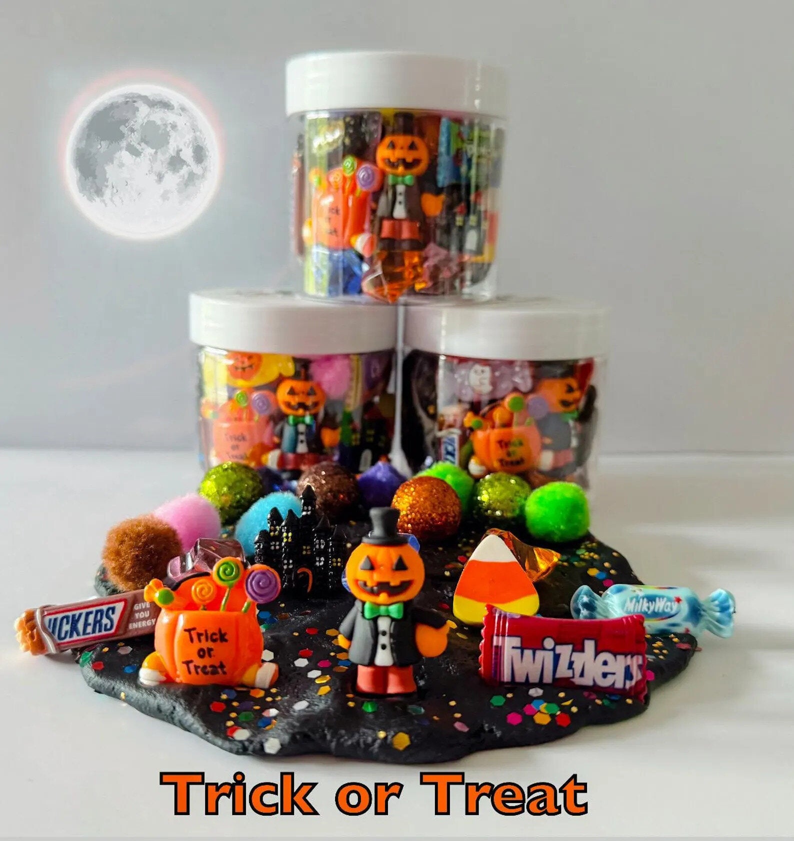 6 oz. Trick or Treat Jars