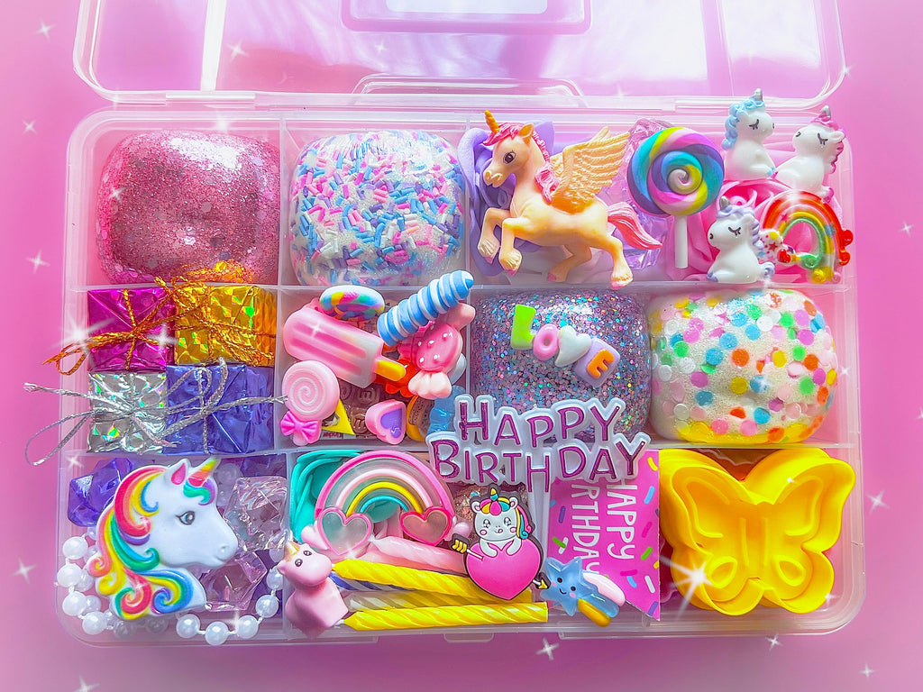 Unicorn Birthday Play Dough Kit