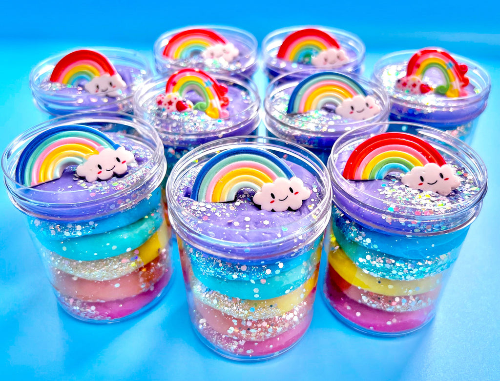 Rainbow Play Dough Jar