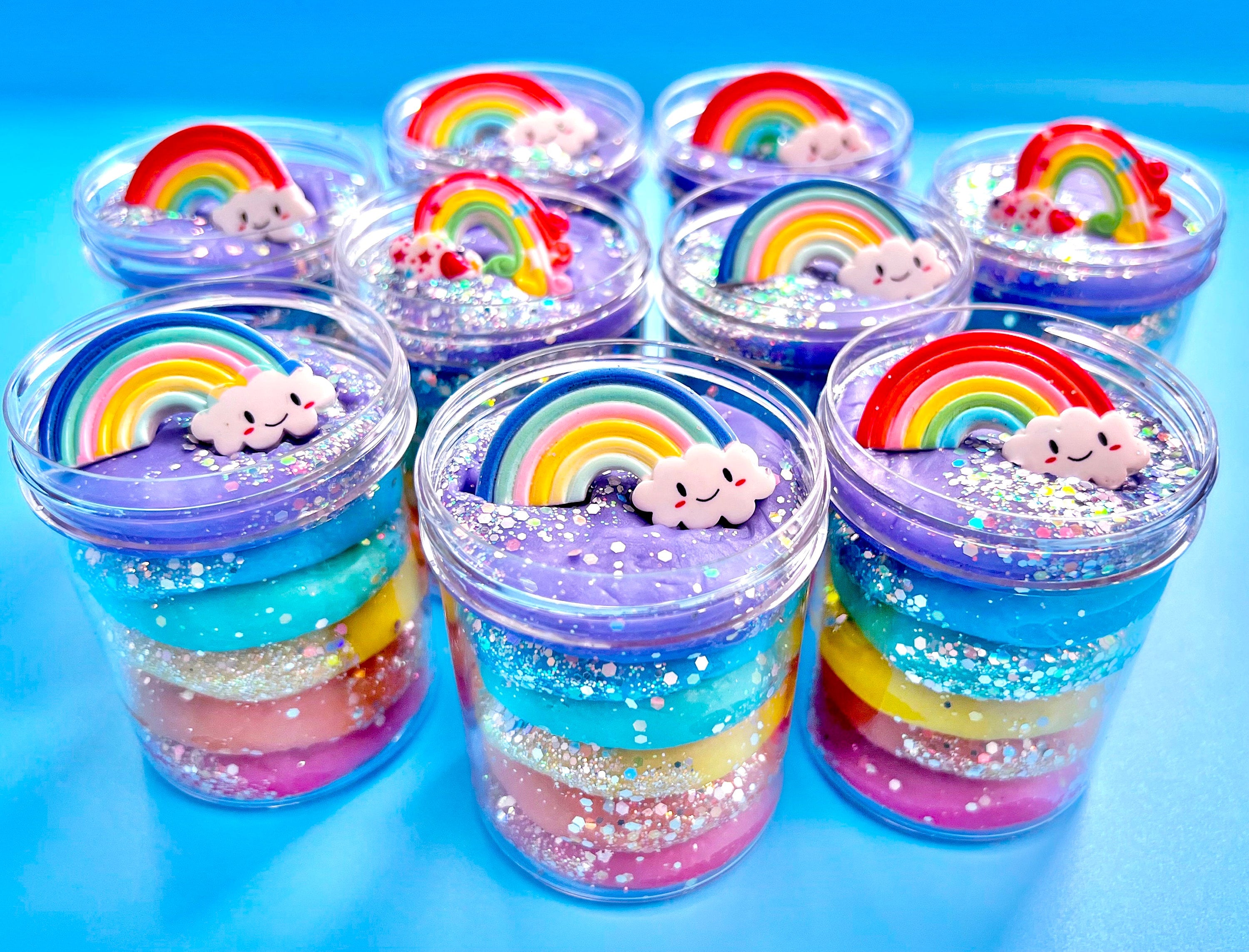 Rainbow Play Dough Jar
