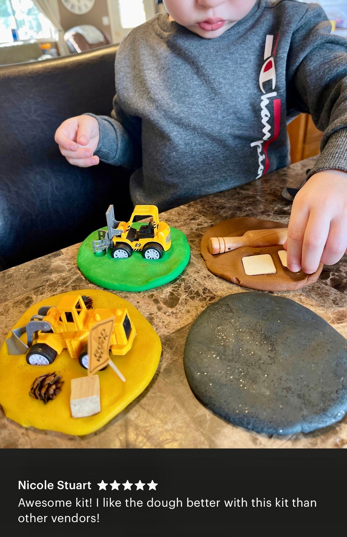 Construction Play Dough Kit