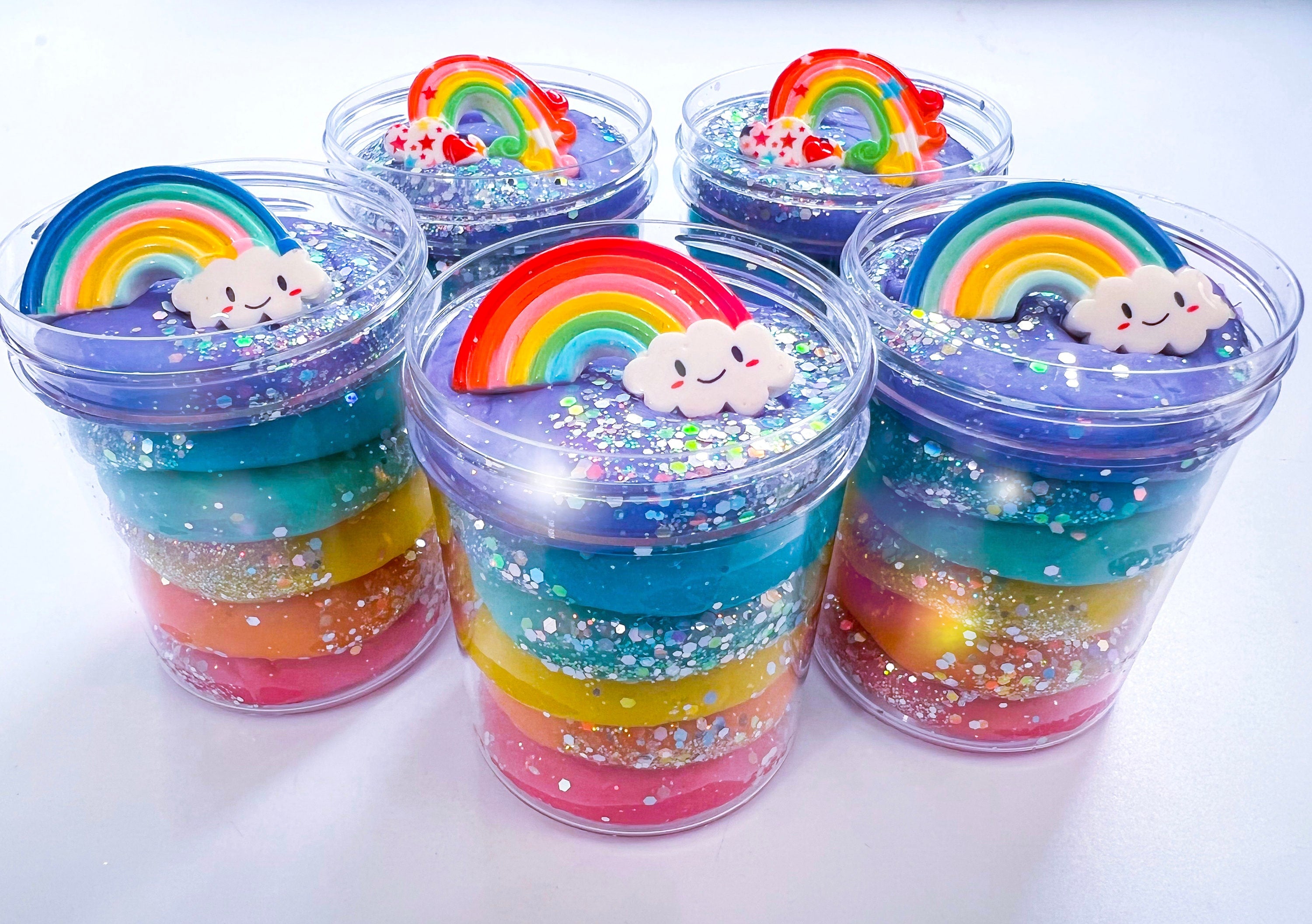 Rainbow Play Dough Jar