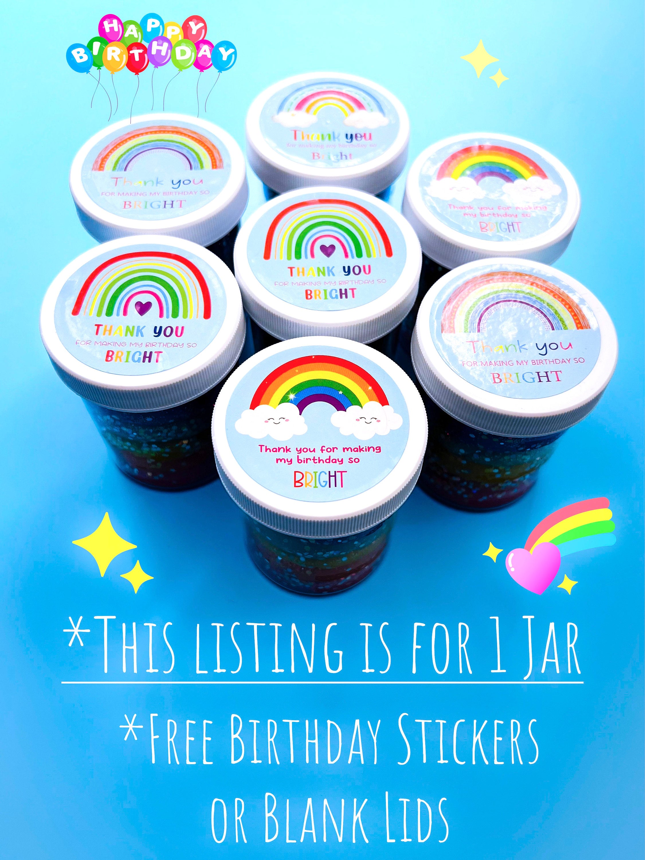 Rainbow Play Dough Jar