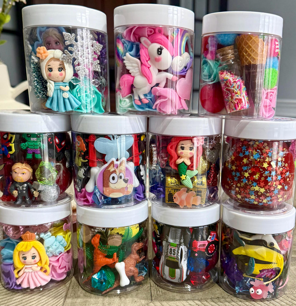 8 oz. Sensory Dough Jars - OVER 20 THEMES!