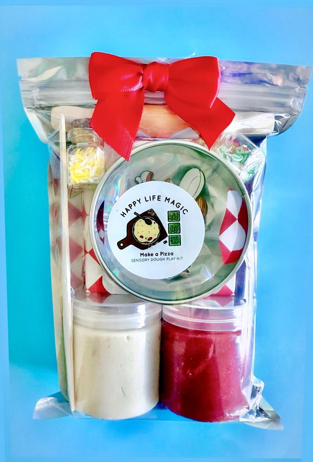 Mini Make a Pizza Play Dough Kit