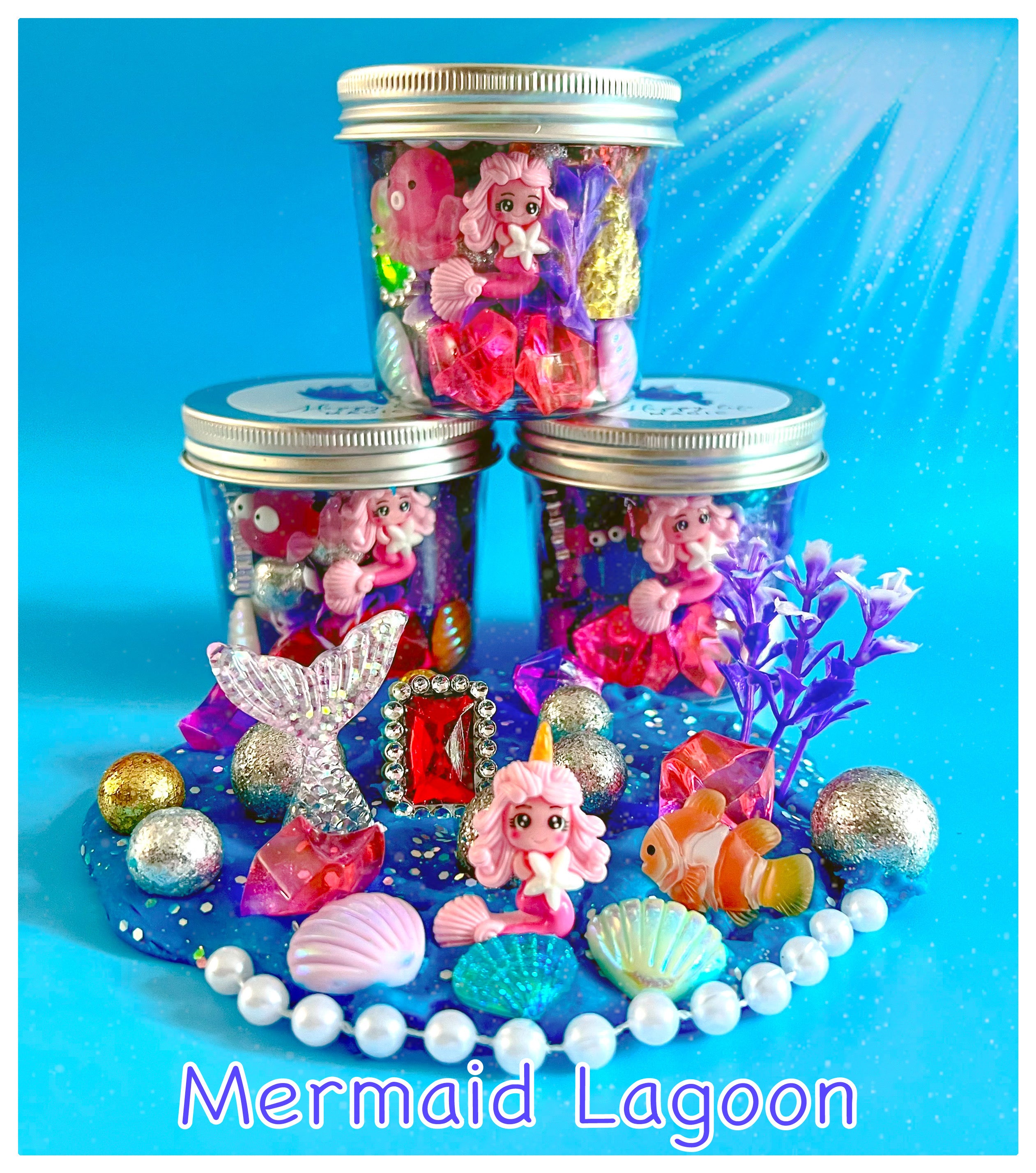 Summer Play Dough Jars