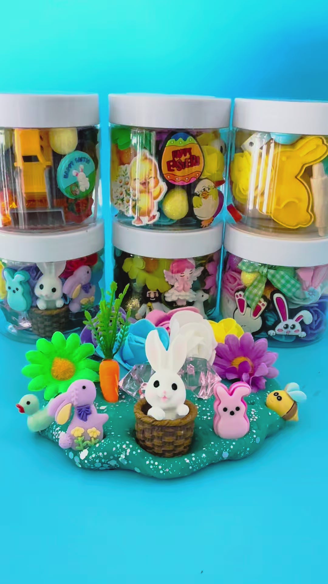 Easter Play Dough Jars