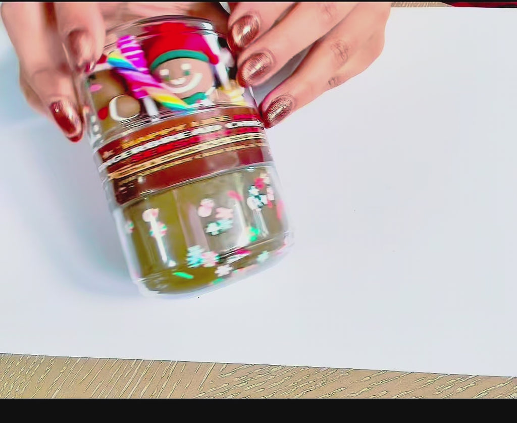 Gingerbread Christmas DOUBLE Jar