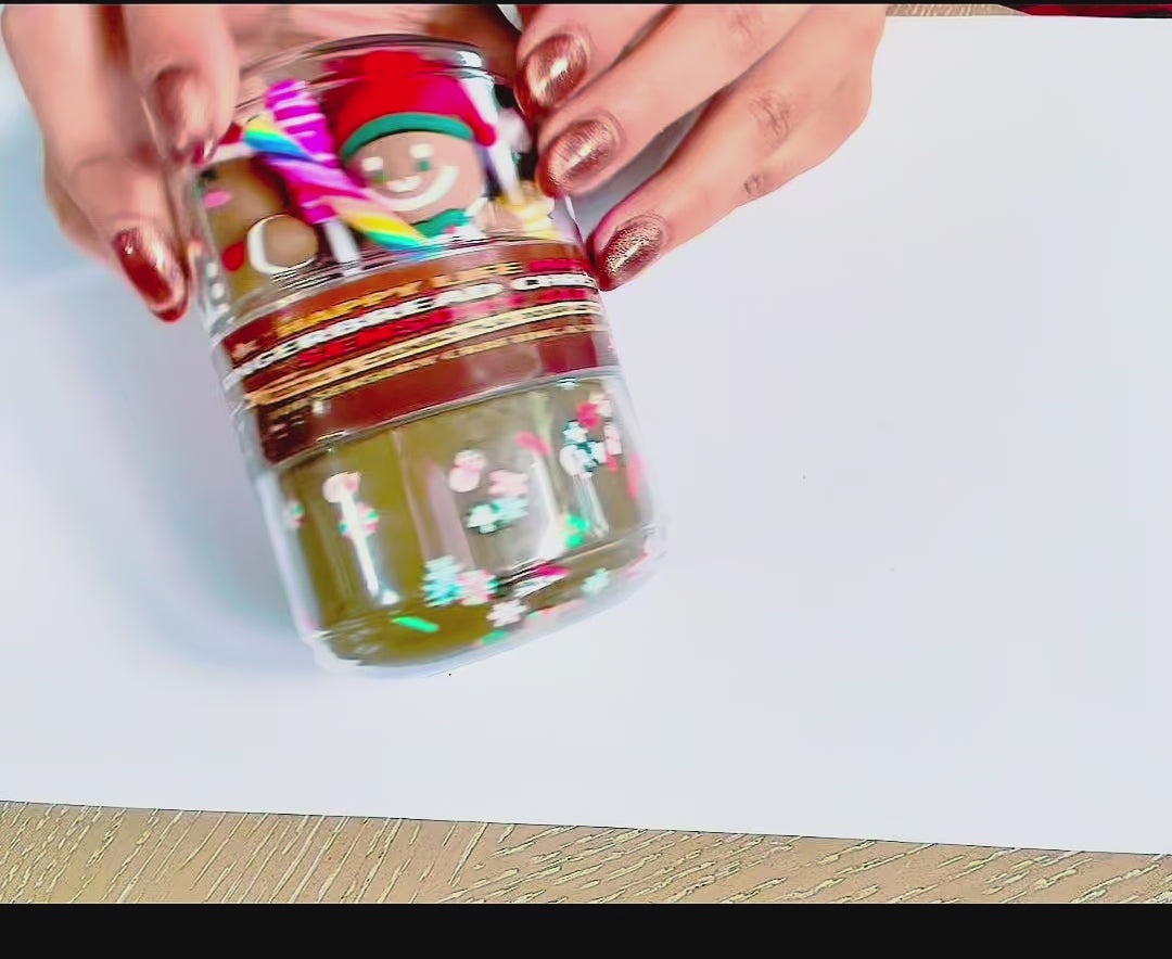 Gingerbread Christmas DOUBLE Jar