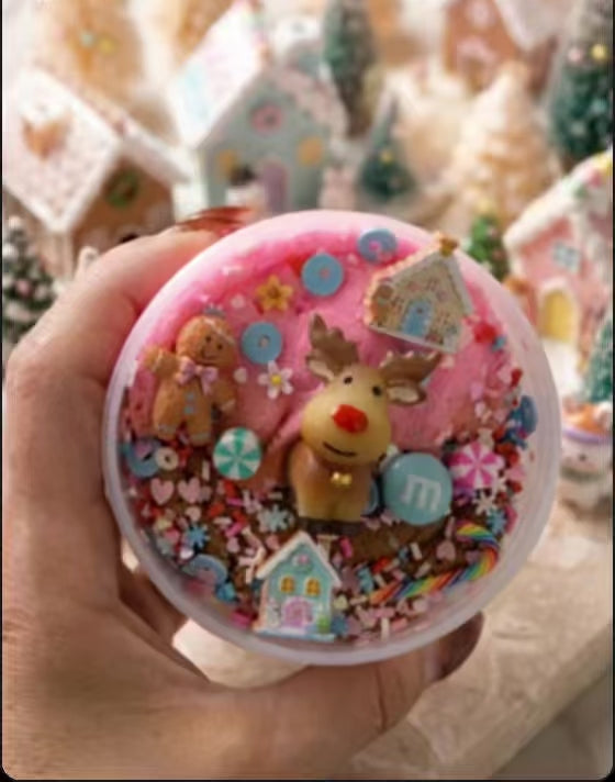 "Reindeer Gingerbread Lane" Sugar Cookie Cloud Slime