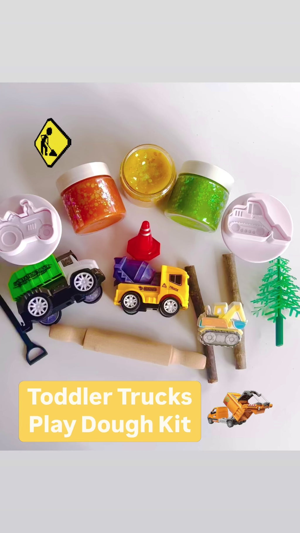Toddler Trucks Play Dough Kit
