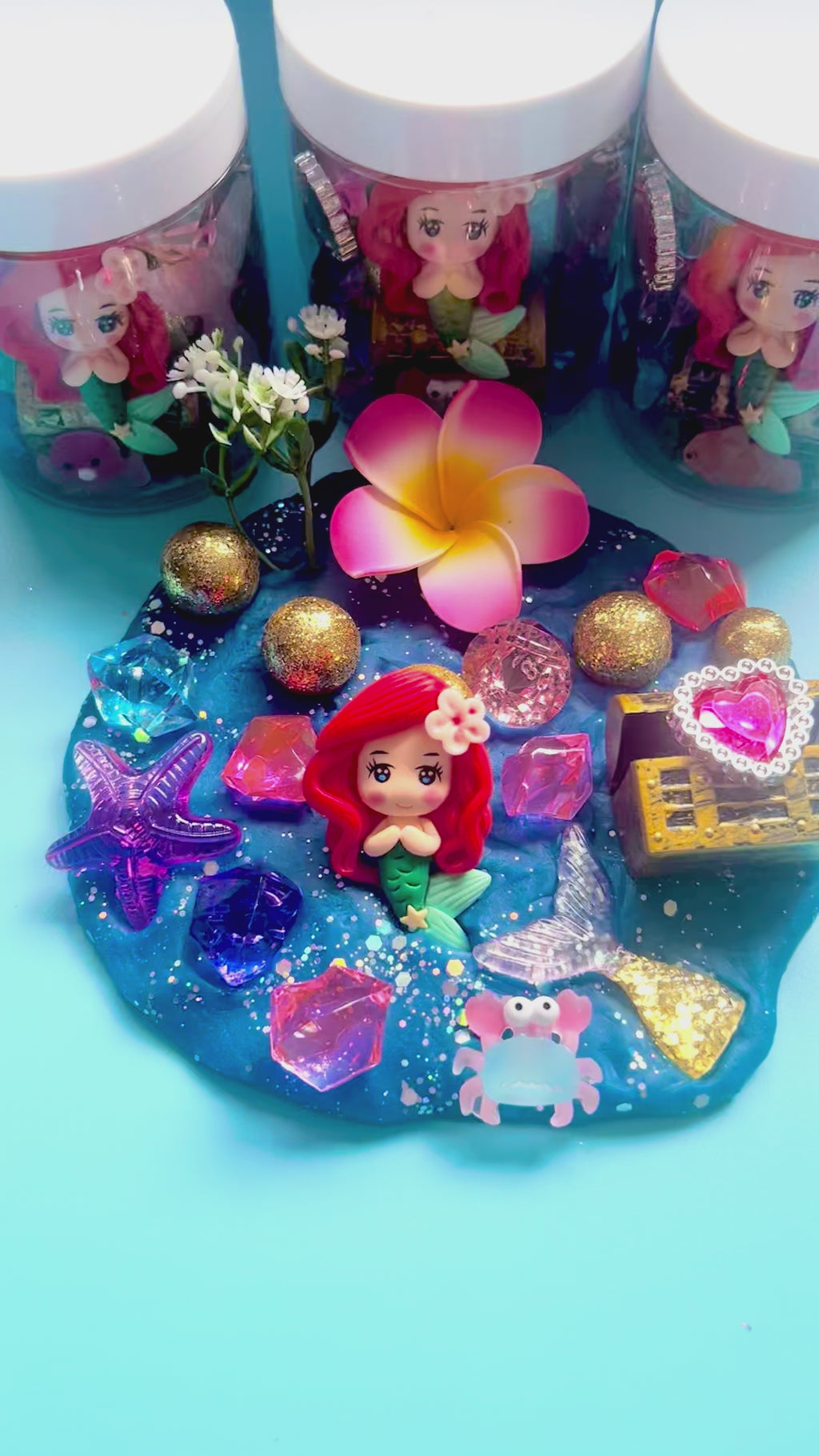 Mermaid Play Dough Jar