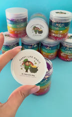 St. Patricks Day Rainbow Jar