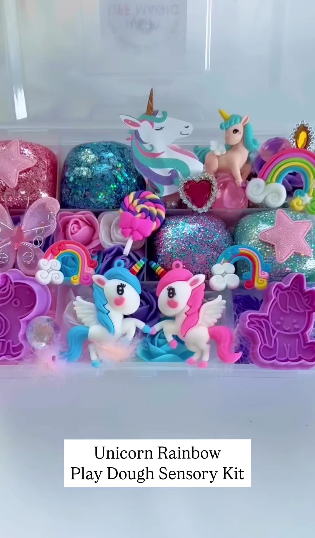 Unicorn and Rainbows Play Dough Kit
