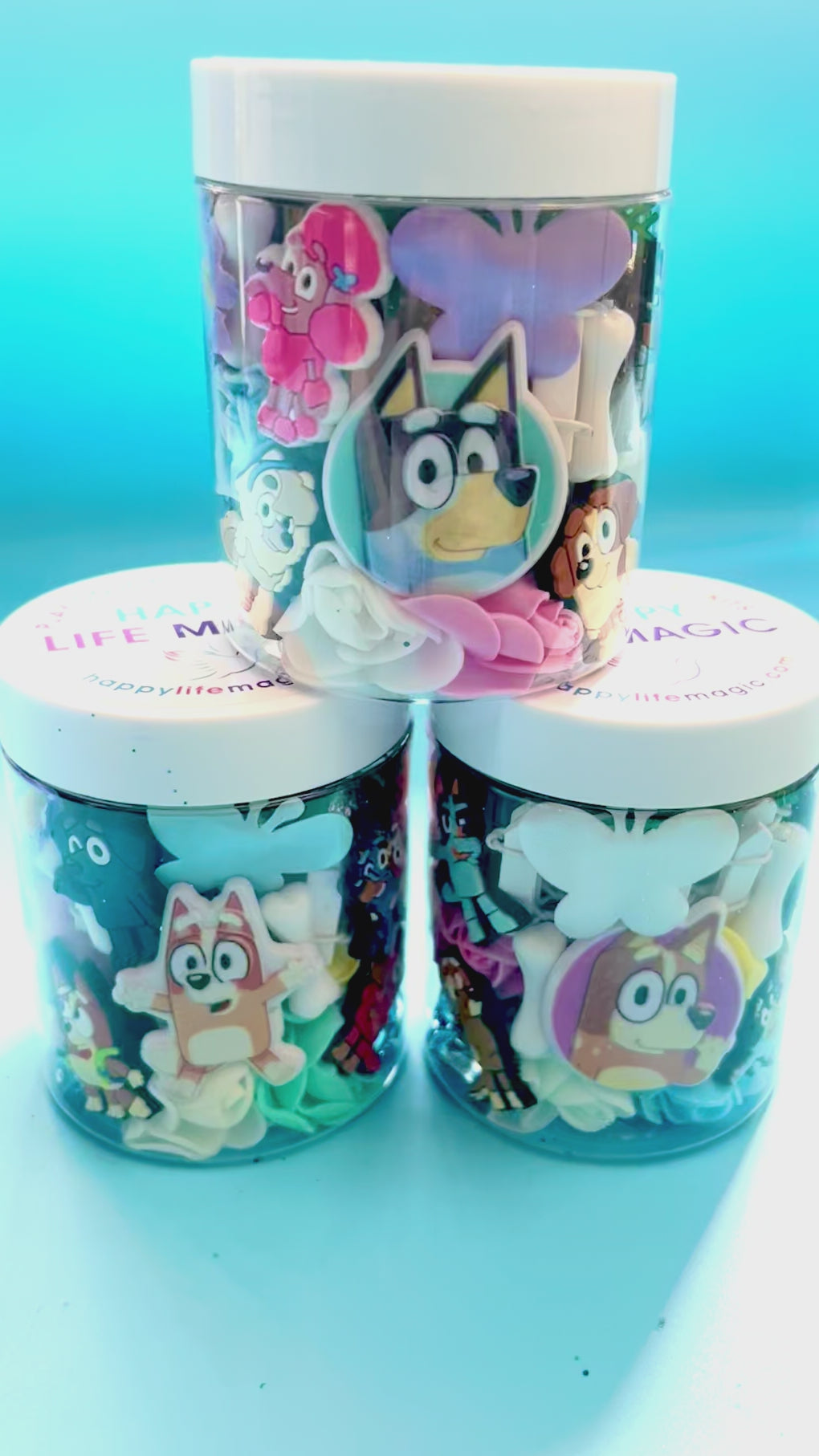 Bluey Inspired Play Dough Jar