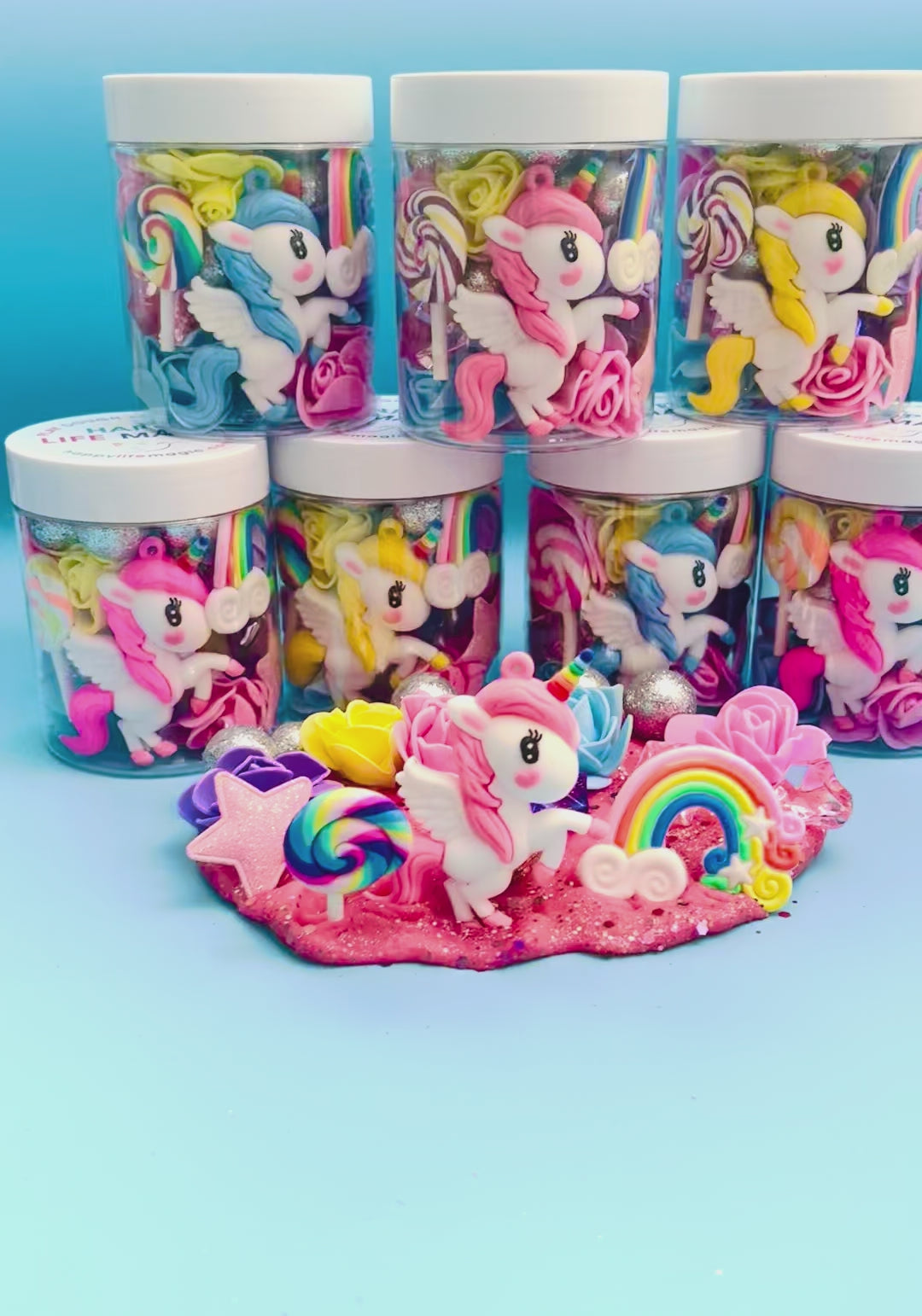 Unicorn Dreams Play Dough Jar