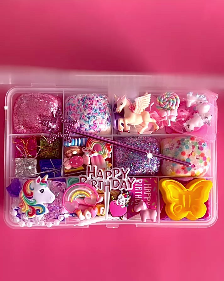 Unicorn Birthday Play Dough Kit