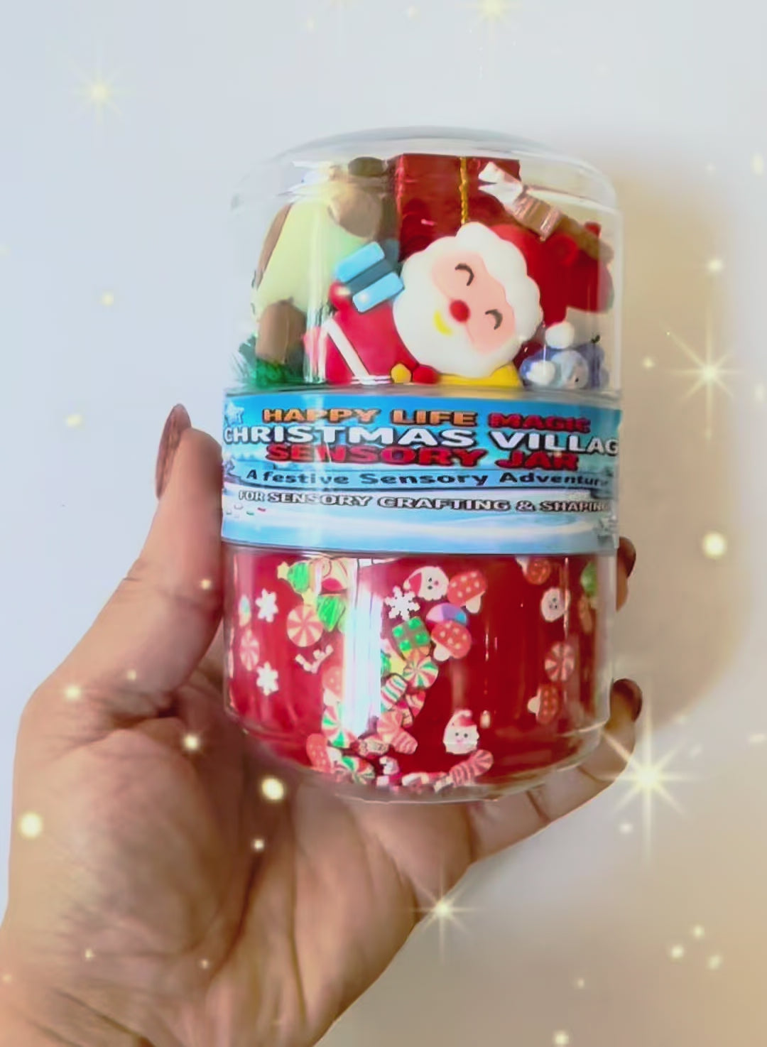 Christmas Village DOUBLE Jar
