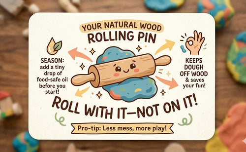 7" Wood Rolling pin