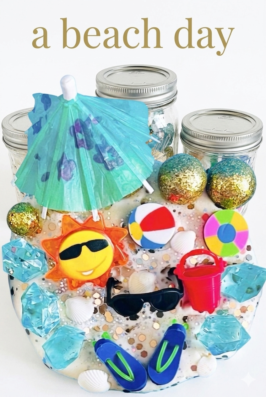 Summer Play Dough Jars