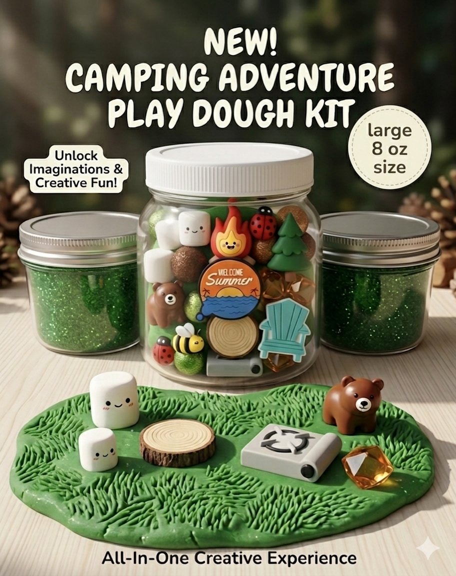 Summer Play Dough Jars